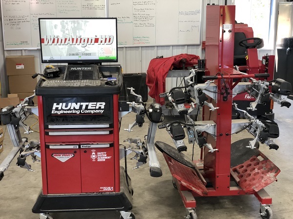 Hunter Alignment machine